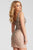 JVN55223 Beaded Sleeveless V Neck Cocktail Dress