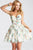 JVN55240 Sweetheart Neckline Floral Short Dress