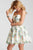 JVN55240 Sweetheart Neckline Floral Short Dress
