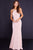 JVN55644 Sleeveless Halter Sheath Dress