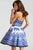 JVN56018 Strapless Fit and Flare Short Dress