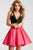 JVN57208 Two-Piece Fit and Flare Short Dress