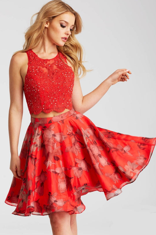 JVN58250 Two-Piece Sleeveless Short Dress