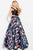 JVN59098 Off-Shoulder Print Ballgown