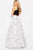 JVN59810 Lace Halter Neck Two-Piece Ballgown