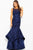 JVN59896 Sleeveless Embroidered Mermaid Gown