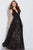 JVN60641 Embellished Plunging A-Line Evening Gown
