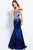 JVN61193 Embroidered Off Shoulder Mermaid Gown