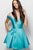 Jovani - JVN62317 Plunging Off-Shoulder A-Line Cocktail Dress