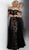 Jovani - Off Shoulder Lace Evening Dress with Overskirt JVN62489 In Black and Neutral