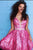 JVN62512 Glittering Deep V-neck A-line Cocktail Dress