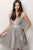 Jovani Illusion-Paneled Glitter A-Line Dress - 1 pc Silver/Nude In Size 20 Available In Silver and Neutral