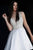 JVN62563 Beaded Plunging Cocktail Dress
