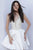 JVN62563 Beaded Plunging Cocktail Dress