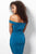 Jovani Ruched Off-Shoulder Tulip Cocktail Dress JVN62598 - 1 pc Teal In Size 4 Available in Blue