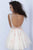 Jovani - JVN62620 Embroidered Deep V-neck A-line Dress In Pink