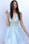 JVN62715 Beaded Embroidered Sheer A-Line Cocktail Dress