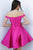 JVN62742 Fitted Off-Shoulder A-Line Cocktail Dress