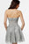 JVN62749 Strapless Lace Appliqued Cocktail Dress