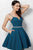 JVN62917 Embellished Sweetheart Shimmer Fabric A-line Dress