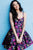 JVN63388 Floral Printed Scoop A-line Dress