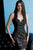 JVN63900 Beaded V-neck Sheath Cocktail Dress