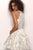 JVN63915 Embroidered Halter Neck A-line Dress