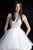 JVN64115 Embellished Halter Mesh A-line Dress