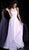 Jovani - JVN64157 Sleeveless Lace Embroidered Tulle Gown in Purple