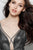 JVN65631 Shimmering Metallic Sheer A-Line Cocktail Dress