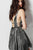 Jovani - Shimmering Metallic Sheer A-Line Cocktail Dress JVN65631