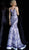 Jovani - Plunging Sweetheart Print Mermaid Gown JVN65906 In White and Print