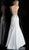 Jovani - JVN66071 Floral Applique Plunging V-neck Mermaid Dress in White