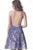 Jovani - JVN66654 Allover Sequin Illusion Backless Cocktail Dress In Purple