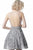 Jovani - JVN66654 Allover Sequin Illusion Backless Cocktail Dress In Silver