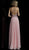 Jovani - JVN67066 Embroidered Deep V-neck A-line Dress in Pink