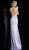 Jovani - JVN67102 Metallic Surplice Bodice High Slit Gown in Purple