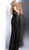 Jovani - JVN67248 Fully Sequined Deep V-neck Sheath Dress in Black