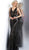 Jovani - JVN67248 Fully Sequined Deep V-neck Sheath Dress in Black