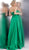 Jovani - Strapless Sweetheart Satin Prom Dress JVN67753 In Green