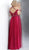 Jovani - JVN68269 Embellished Lace Off-Shoulder A-line Dress In Red