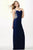 Ruched Sweetheart with Illusion Back Evening Dress  JVN93844