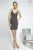 Stunning Ruched V-Neckline Fitted Cocktail Dress JVN98432