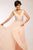 Sleeveless  V Neck Chiffon Long Dress with Astonishing Crystal Embellishment JVN99401