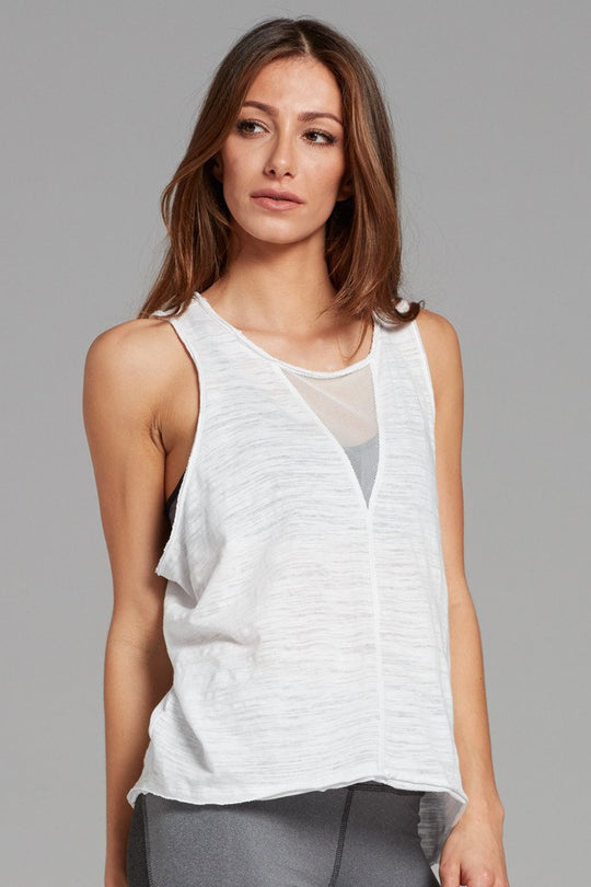Jade Distressed Muscle Tank