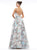 Colors Dress - 2180 Embellished Lace Deep V-neck A-line Dress In Green and Multi-Color