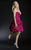 Janique  J062  Strapless Sweetheart Short Ruffled Dress in Pink