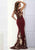Jasz Couture - Sleeveless Embroidered Long Gown 5613 in Red