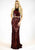 Jasz Couture - 6309 Two Piece Sequined Sheath Dress In Red