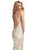 Lush by Jasz Couture - Embellished V-Neck Sheath Dress 1326 in White